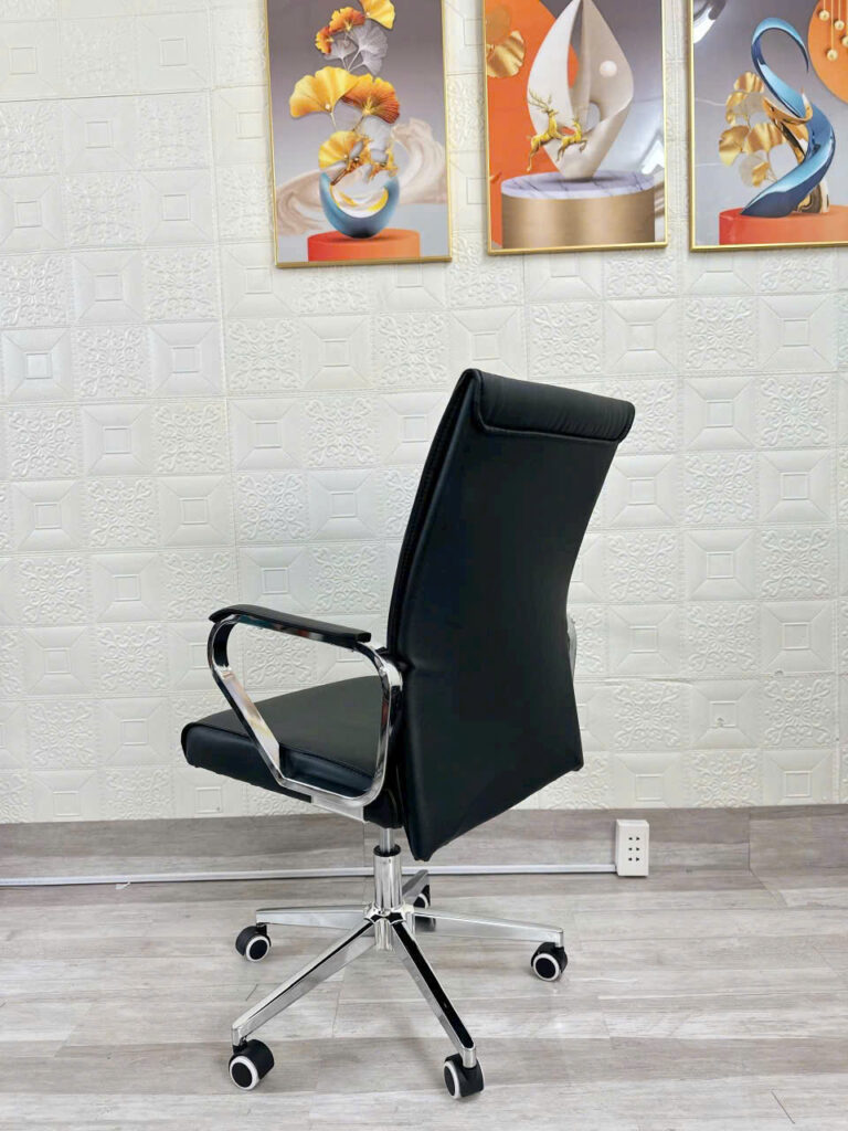  Ghế xoay văn phòng bọc da PV-D28A - Nội Thất Phong Vân Bildidee 