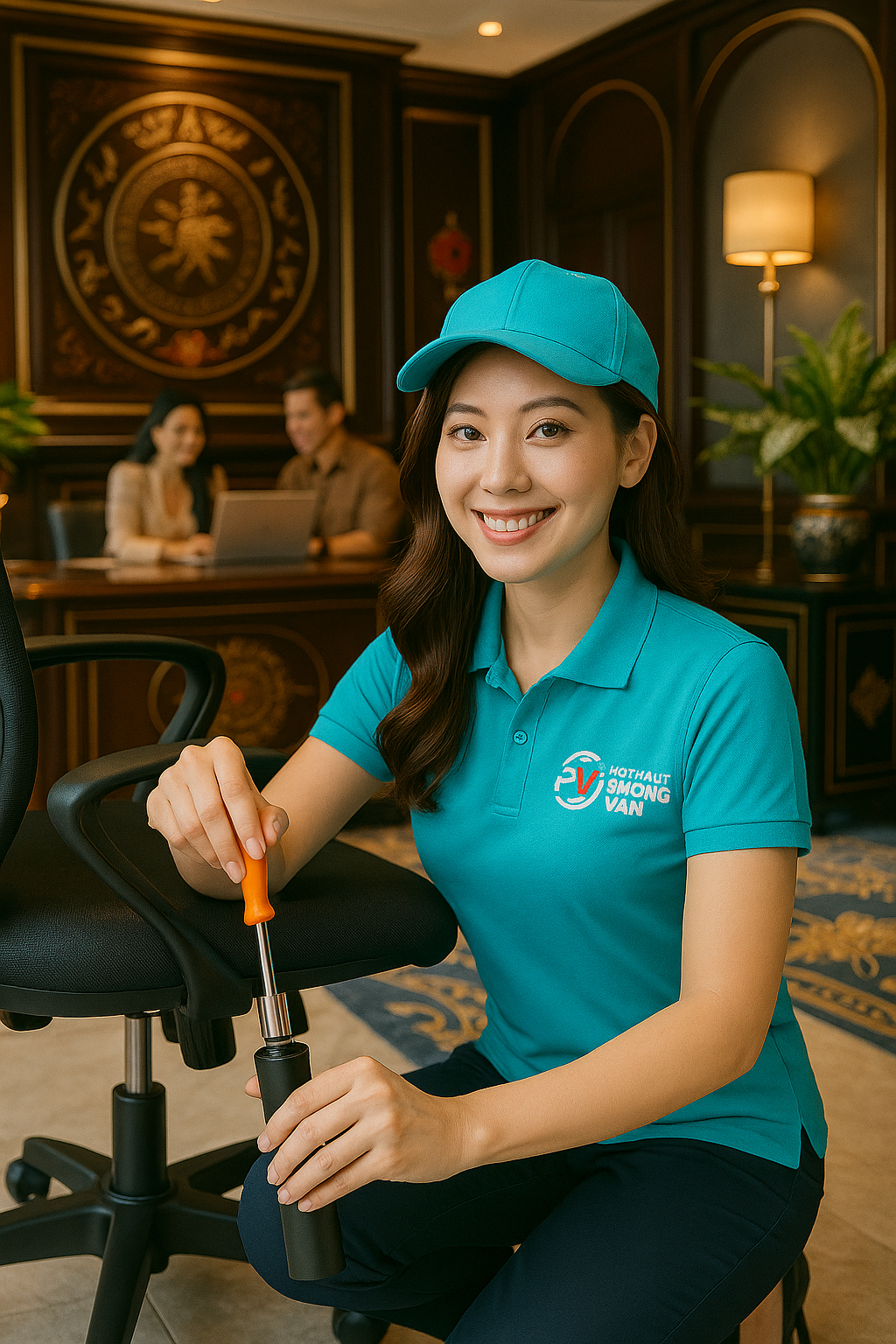 Thay Ben/Ty Hơi Ghế Văn Phòng Tại Quận 4