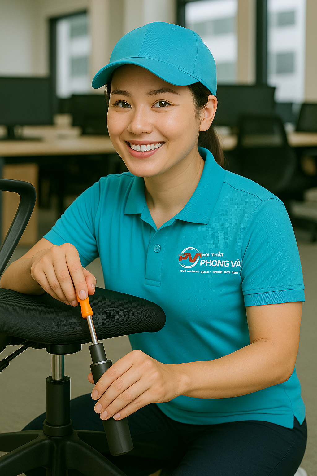 Thay Ben/Ty Hơi Ghế Văn Phòng Tại Quận 6