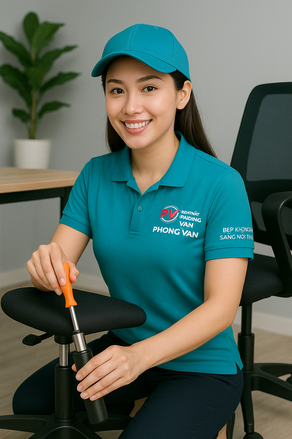 Thay Ben/Ty Hơi Ghế Văn Phòng Tại Quận 8