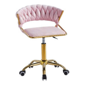 Ghế làm việc/ghế quầy thấp chân xoay mạ vàng GX-641XVS 2 noi that phong van