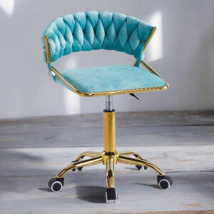 Ghế làm việc/ghế quầy thấp chân xoay mạ vàng GX-641XVS 4 noi that phong van