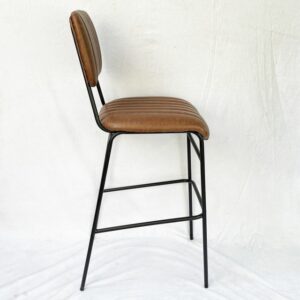 GHẾ CAFE NỆM NÂU PHONG CÁCH RETRO GA278 3 ghe bar cao gbsk005 04