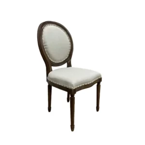 GHẾ LOUIS TRẮNG – ĐỆM DA XANH NGỌC CAO CẤP GL-XN025 6 ghe louis khong tay