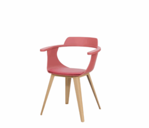 GHẾ CAFE MẶT NHỰA NỆM BỌC SI CHÂN SẮT SƠN GIẢ GỖ PV-JC8226