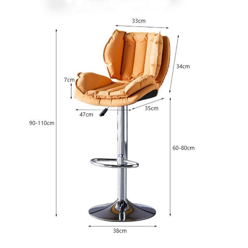 Ghế quầy bar nệm tựa lưng PV-DPE1 22 ghe bar xoay nang ha cao cap LADP23 7