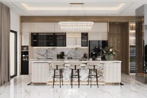 Ghế Quầy Bar Cao Cấp Tựa Lưng Bọc Da BN578