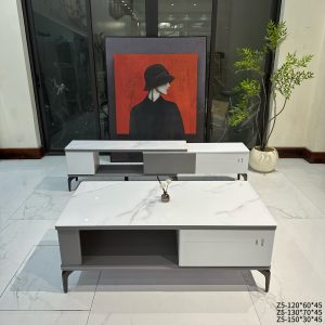 Bàn trà chữ nhật mặt đá BT2543