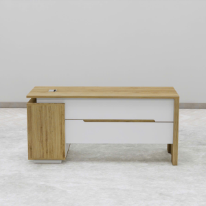 Bàn Giám Đốc Gỗ Liền Khối Phối Màu BGD125