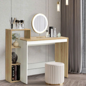 Bàn làm việc gỗ kèm kệ sách 3 tầng BLV79