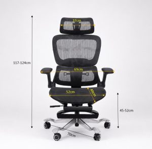 Ghế lưới công thái học nhập khẩu có gác chân PV-892TT 6 z7856025014731 7284c7f04b2aa2bcd221d81ac34903fe